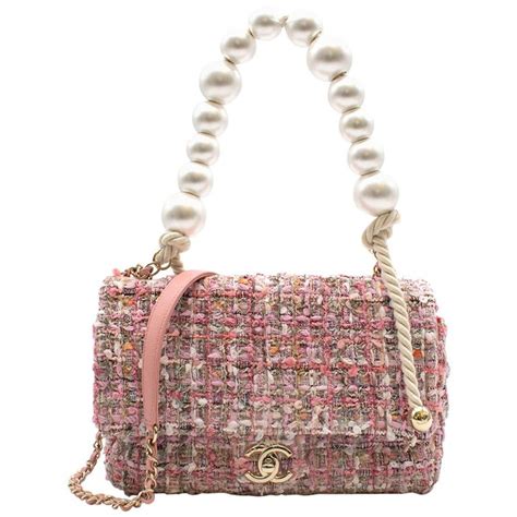 chanel tweed bag with pearls|Chanel tweed bag 2022.